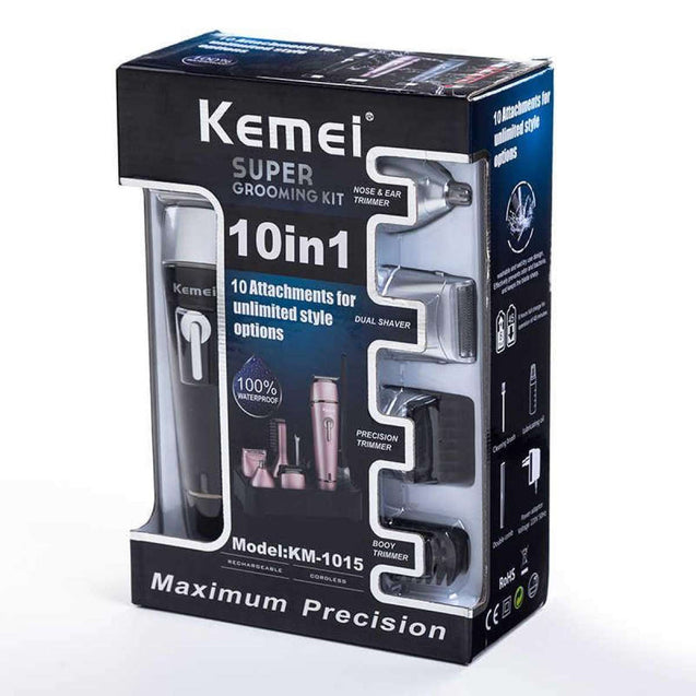 KEMEI 10 In 1 Super Grooming Kit