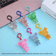 Bear Creative Keychain with Diamond Stone