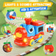 Dinosaur Train Track Series Electric Rail Car Set With Smoke Effect