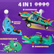 4 in 1 Transforming Machine Animals Set