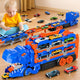 Dinosaur Car Eating Truck Track Set with 12 Mini Cars( Large Size)