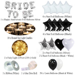 Happy Birthday/ Anniversary/ Bride to be Set (Black, White and Silver)
