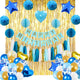 Birthday Decoration Set (Blue, White and Gold)