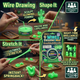 DIY Glow In the Dark Wire Drawing Mud Putty