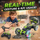 360 Rotation Remote Control And Hand Gesture Stunt Car with Lights And Music