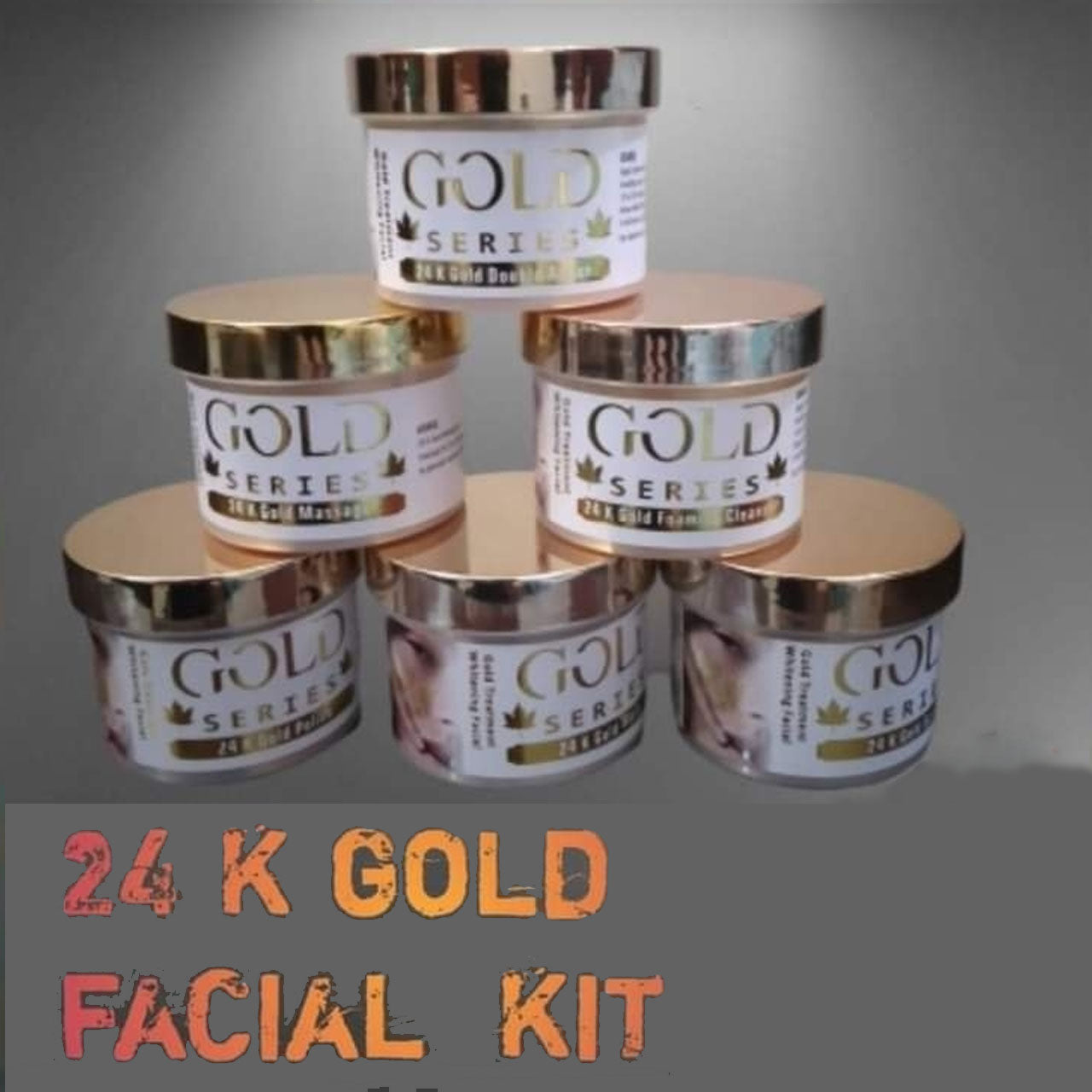Professional 24 k Gold Series Facial Kit 6 in 1Whitening Facial Kit i