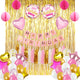 Birthday Decoration Set (Pink, White and Gold)