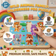 Wild Animal Family Wilderness Peg Puzzle for Kids | Age 3+