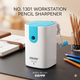 No. 1301 Workstation Pencil Sharpener | Manual Crank | Desk Sharpener for Kids & Students