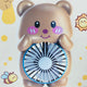 Bear Portable Side Table Charging Mini Hand Fan