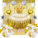 Happy Birthday Decoration Set (White and Gold)