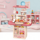 Mini Home Kitchen With Mist and Light Effect