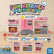 Happy Family Fun Kitchen Play Set Smart FridgeAnd Hob & Super Big Oven