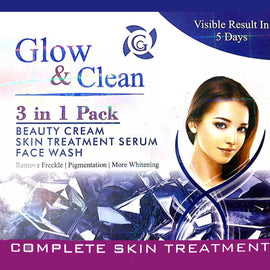 Glow Clean Beauty Cream Serum&Face Wash 3in1 - Best skin Treatment in Pakistan