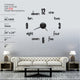 3D Acrylic DIY Mirror Wall Clocks
