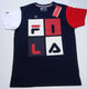 Navy Blue - Crew Neck FILA t-shirt