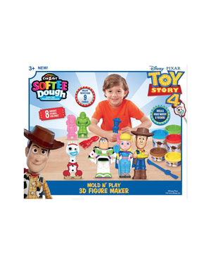 Cra-Z-Art Disney Toy Story 4 Softee Dough 3D Mold 'N Play Figure Maker