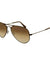 RB- 3025 Aviator Sunglasses Coffee Brown Gradient
