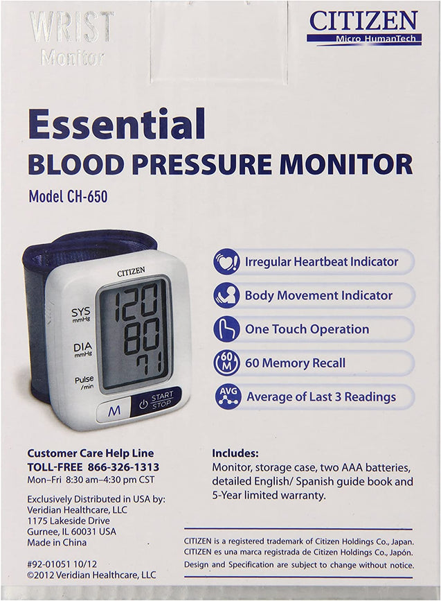 CITIZEN CH 650 (Blood Pressure Machine)