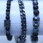 MULTI-LAYER V SHAPED BEADS MEN BRACELETS