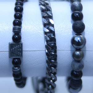 MULTI-LAYER V SHAPED BEADS MEN BRACELETS