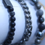 MULTI-LAYER V SHAPED BEADS MEN BRACELETS