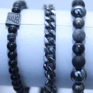 MULTI-LAYER V SHAPED BEADS MEN BRACELETS