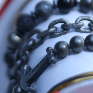 MULTI-LAYER CHROME PLATED BEADS MEN BRACELETS