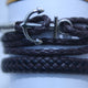2-LAYER LEATHER BEADS MEN BRACELETS