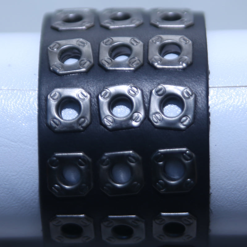 SINGLE FULL HAND LEATHER TYPE MEN BRACELET