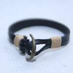 SINGLE CHROME BROWN TYPE MEN BRACELET