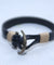 SINGLE CHROME BROWN TYPE MEN BRACELET