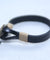 SINGLE CHROME BROWN TYPE MEN BRACELET