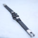 BLACK LEATHER TYPE SINGLE MEN BRACELET