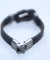 BLACK LEATHER TYPE SINGLE MEN BRACELET