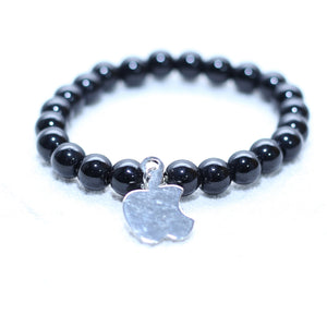 METAL CHROME PLATED APPLE MEN BRACELET