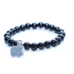METAL CHROME PLATED APPLE MEN BRACELET