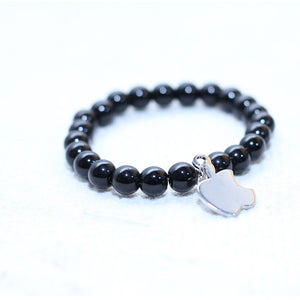 METAL CHROME PLATED APPLE MEN BRACELET