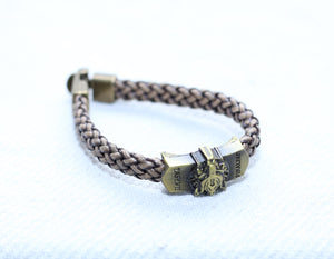 SINGLE CHROME MONOTYPE MEN BRACELET