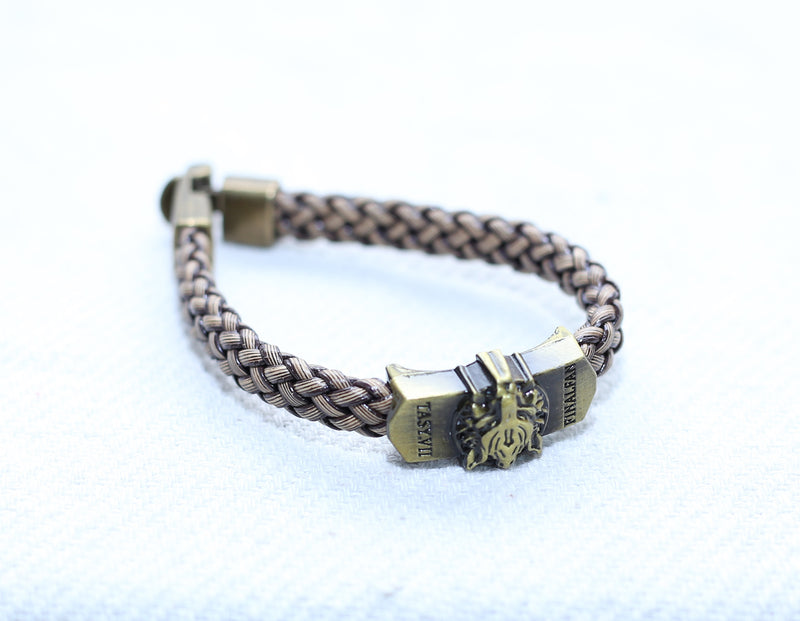 SINGLE CHROME MONOTYPE MEN BRACELET