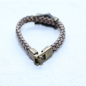 SINGLE CHROME MONOTYPE MEN BRACELET