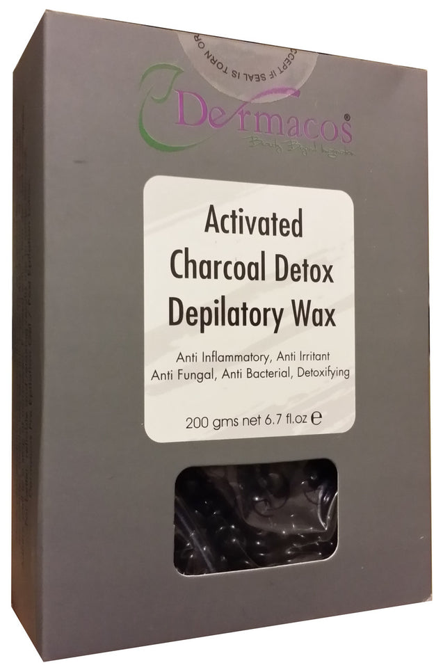 Dermacos Activated Charcoal Depilatory Wax 200g