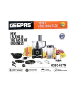GEEPAS 10-In-1 Food Processor 800w (GSB5487N)