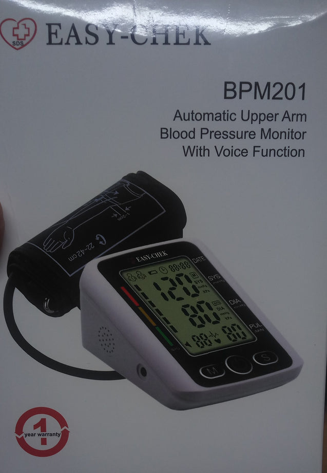 Easy check bpm 201 blood pressure monitor