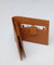 Leather wallet for men in light brown