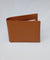 Leather wallet for men in light brown