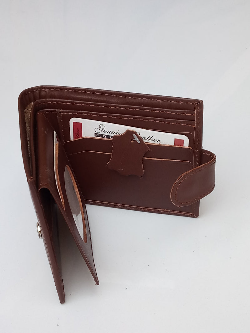 Leather wallet for Men in Brown