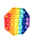 Push Pop Bubble Rainbow Fidget Small Hexa Shape Pop It