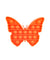 Push Pop Bubble Pop It Orange Butterfly
