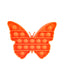 Push Pop Bubble Pop It Orange Butterfly